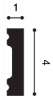 Гибкий плинтус SX162F SQUARE